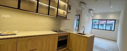 Atlassia — open kitchen with timber cabinetry