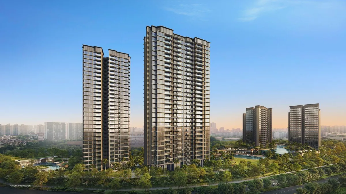 Thomson Reserve towers rising above the landscape